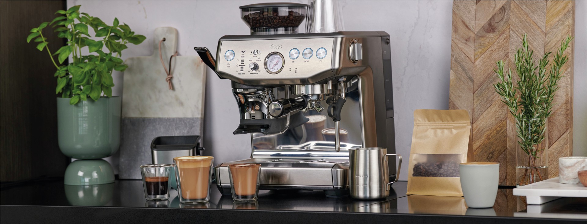 Machine à café sage barista impress
